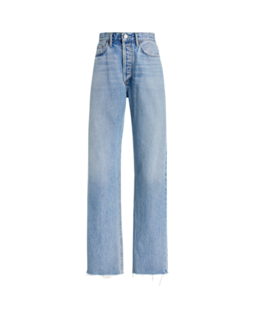 Lana Rigid Mid-Rise Straight-Leg Jeans