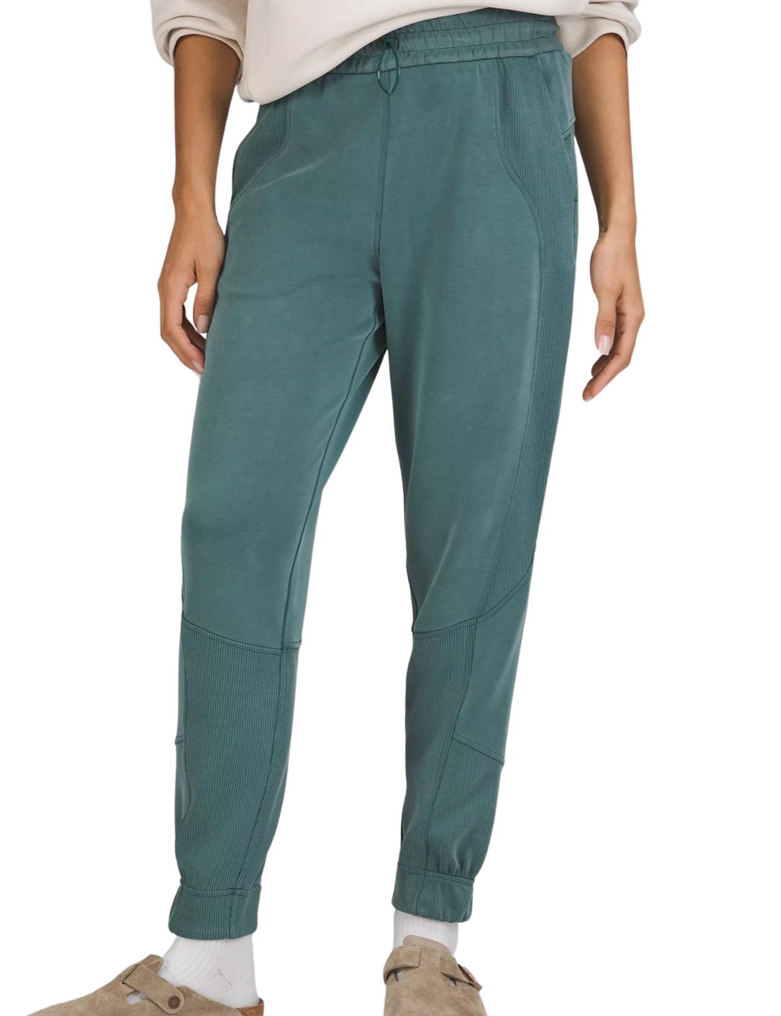 Brushed Softstreme Ribbed High-Rise Jogger