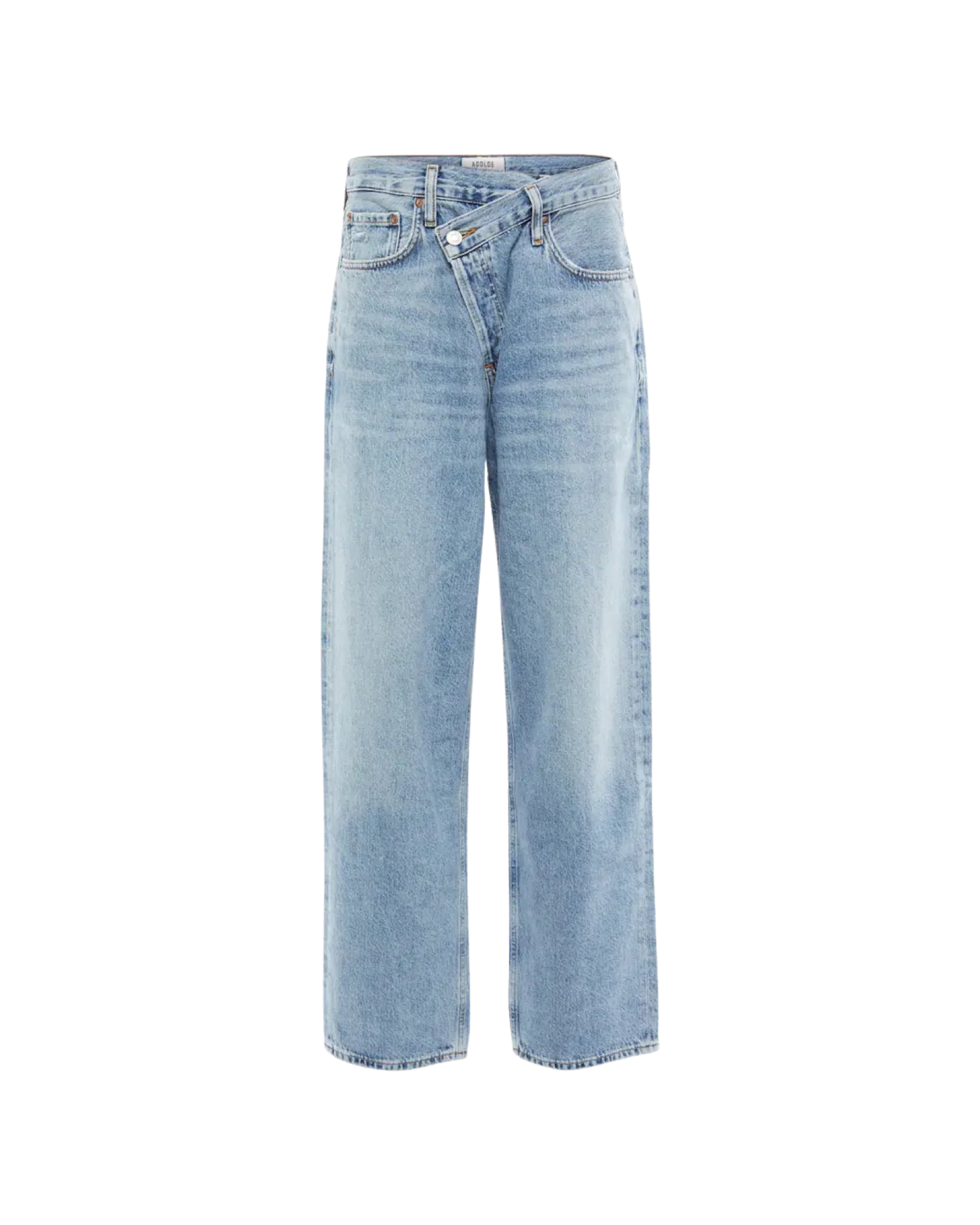 Criss Cross High-rise Straight Jeans