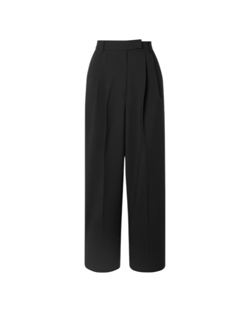 Bea Pleated Crepe Suit Pants